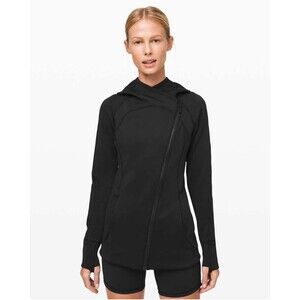 Lululemon #LW3CNSS Women's Black Every Journey Spacer Hoodie Jacket Size 6